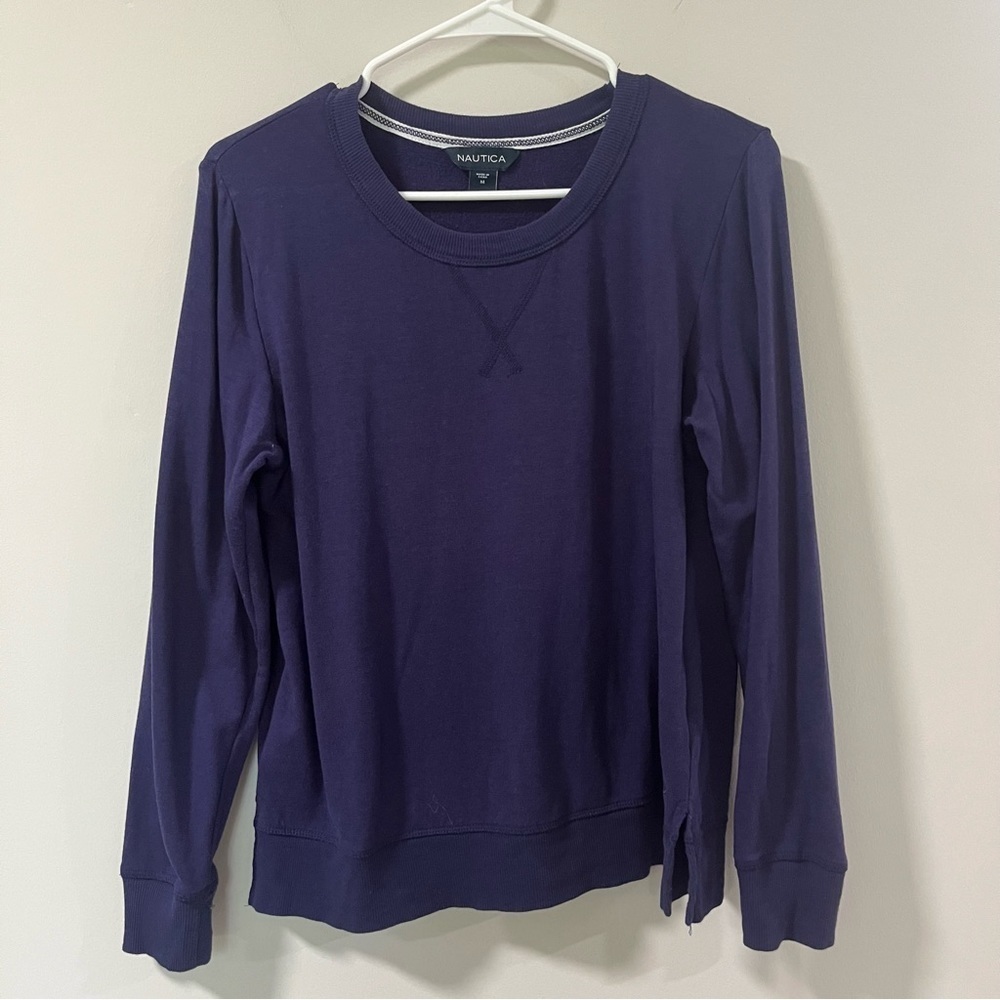Nautica Men's Long Sleeve Crew Neck Sweater Medium 10/12/Navy - Picture 14 of 15